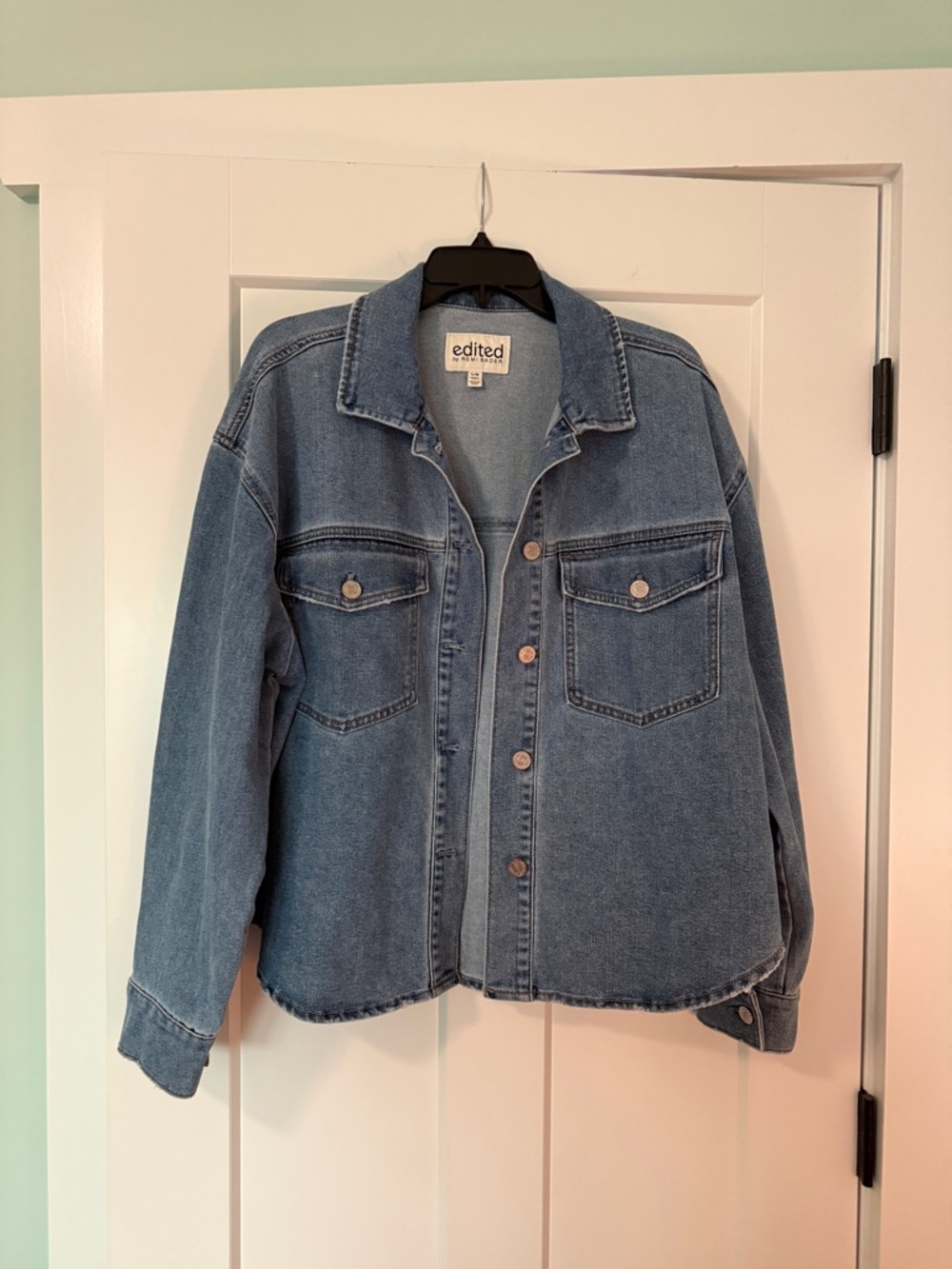 Edited by Remi Bader Classic Blue Denim Jacket - Women's Relaxed Fit